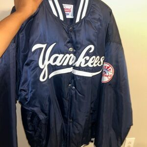 Yankees Navy Blue Satin Jacket